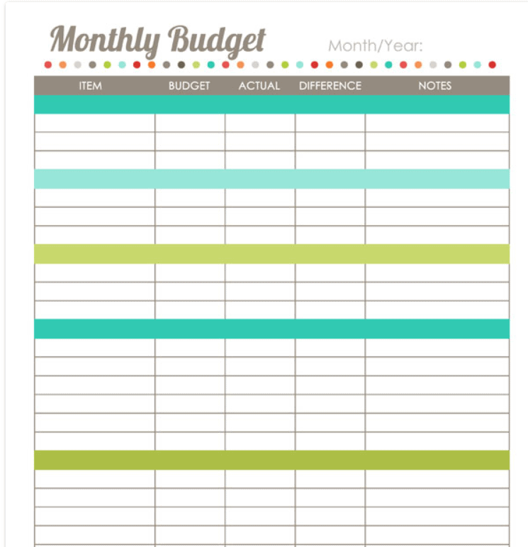 11 Cute Printable Monthly Budget Worksheets Cute And Free Monthly 