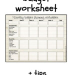 Peerless Free Monthly Budget Worksheet Simple Excel Accounting Template