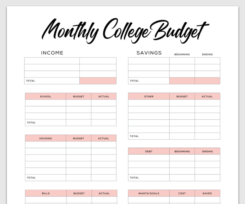Simple Monthly Budget Worksheet 2016 Lasopafone